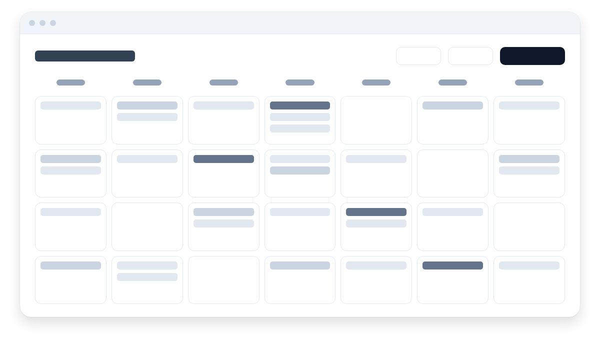 Acme Post: a month of social posts on one calendar