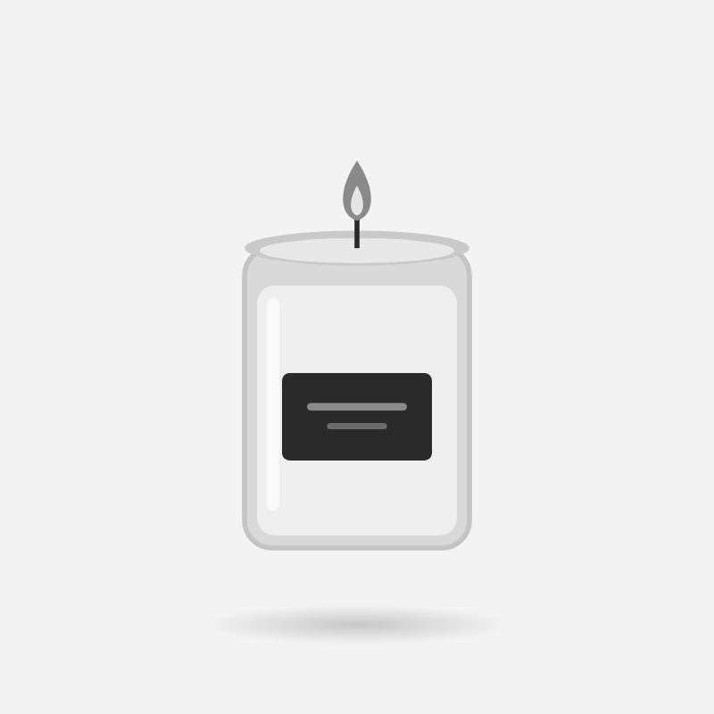The Cedar candle in a glass jar